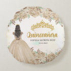 Floral Light Gold Princess Tiara Quinceanera 