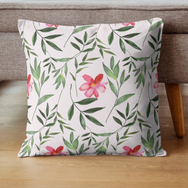 Floral Light & Lovely  Throw Pillow (Creator Uploaded)