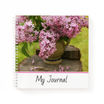 Floral Lilac Photographie Carnet Spiral