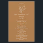 Floral Line Art Goldenrod Yellow Wedding<br><div class="desc">Line art illustration of floral bouquet with goldenrod colour background and white text.</div>