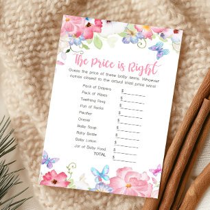 Floral Little Butterfly The Price Is Right Game