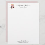 floral logo bakery business letterhead<br><div class="desc">modern design with customized floral logo and personalized colours. You can customize the text and other features including the shape and size.</div>