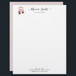 floral logo bakery business letterhead<br><div class="desc">modern design with customized floral logo and personalized colours. You can customize the text and other features including the shape and size.</div>
