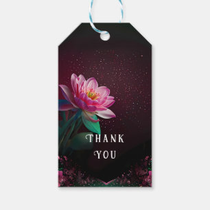 Floral Lotus Wedding Suite   Starry Night Romance Gift Tags