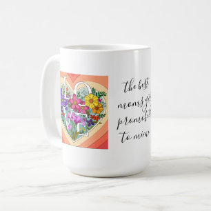 Floral LOVE heart (for1st time grandma) coffee mug