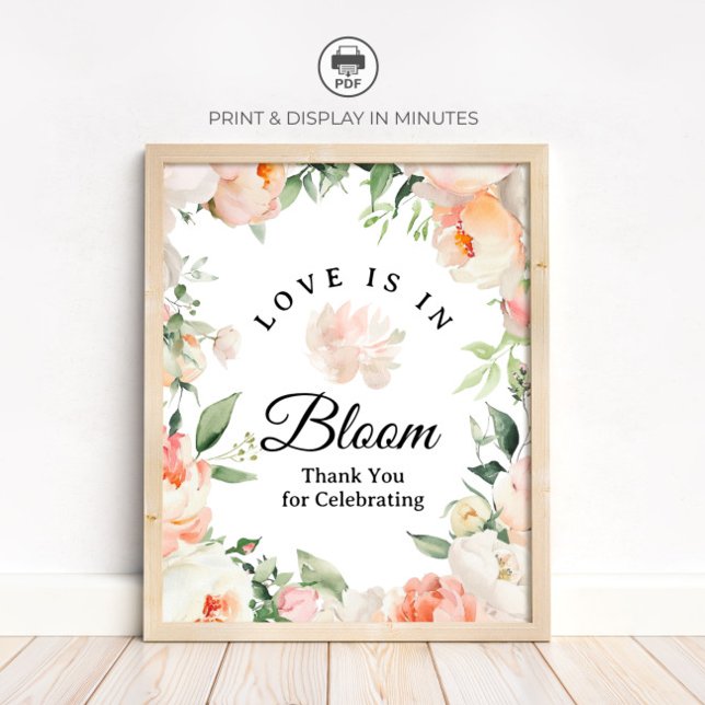 Floral Love is In Bloom - Thank You Sign (Creator Uploaded)