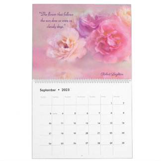 Floral Love Quotes 2023 Calendar