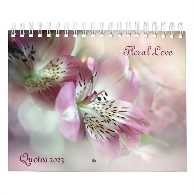 Floral Love Quotes 2023 Calendar (Cover)