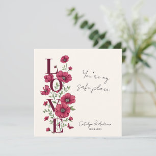 Floral Love Valentine’s Day Greeting Card