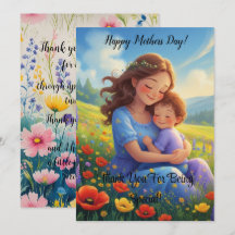 Floral Lovely And Sweet Mothers Day Card