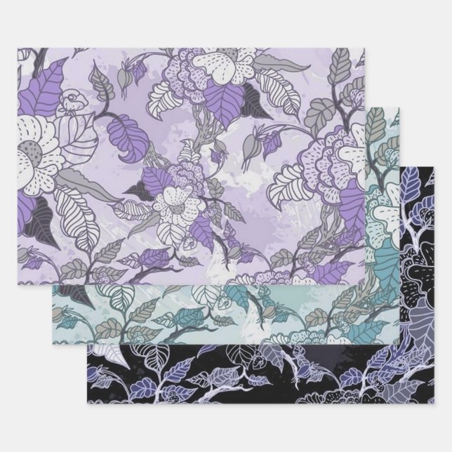 Floral Lover Collection Wrapping Paper Sheet (Set)