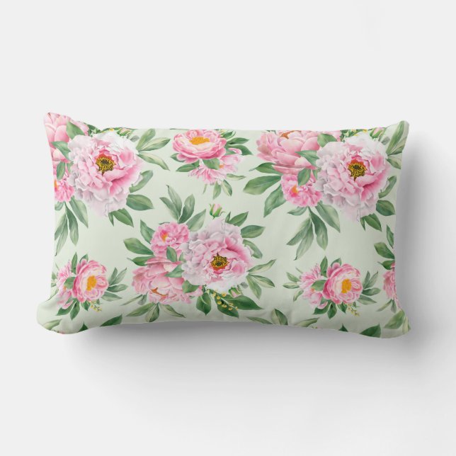 Floral Lumbar Pillow (Front)