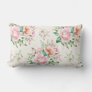 Floral Lumbar Pillow