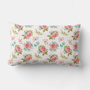 Floral Lumbar Pillow