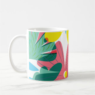 Floral Luminescence: Bright Summer Coffee Mug