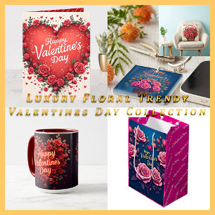 Floral Luxury Beautiful Love Modern Collection Keychain