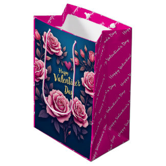 Floral Luxury Beautiful Love Popular Collection Medium Gift Bag