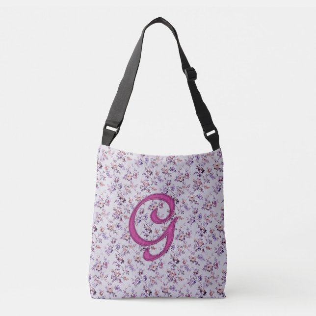 Floral Luxury Monogram G Crossbody Bag (Front)