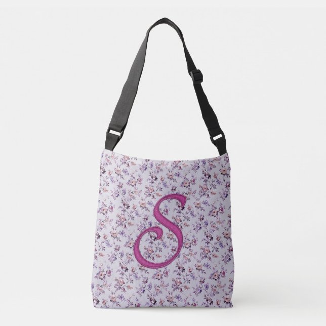 Floral Luxury Monogram S Crossbody Bag (Front)