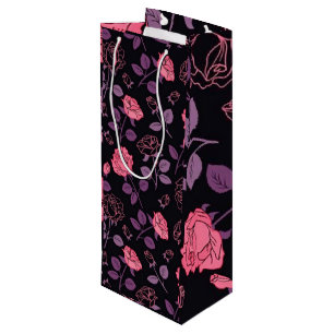 Floral Luxury Wine Gift Bag