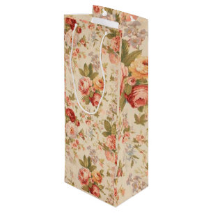 Floral Luxury Wine Gift Bag