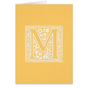 Floral "M" Monogram