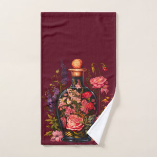 Floral Magic Potion - Witchy Vibes Custom Name Bath Towel Set