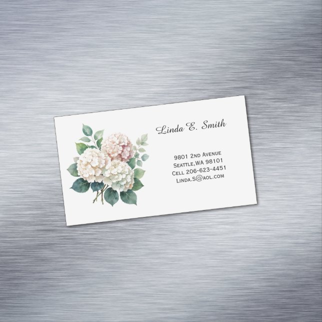 Floral Magnetic Calling Card (In Situ)