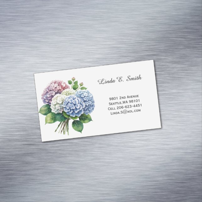Floral Magnetic Calling Card (In Situ)