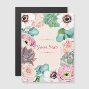 Floral Magnetic Invitation