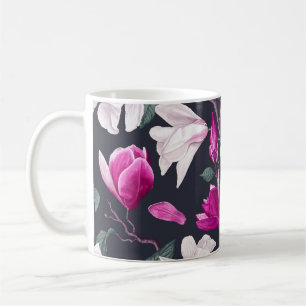 Floral magnolia: pastel vintage pattern coffee mug