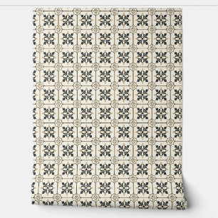 Floral Majesty Mini - Black and Gold Wallpaper