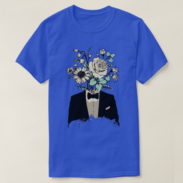 Floral man suit T-Shirt (Design Front)