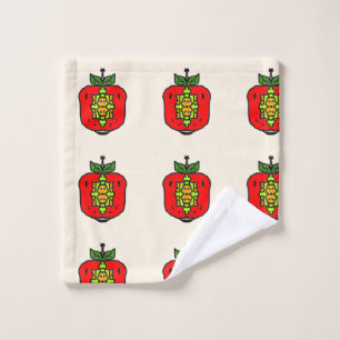 Floral Mandala Motif Bath Towel Set