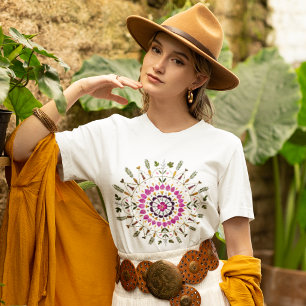 Floral Mandala — Nature's Geometry Botanical Art T-Shirt