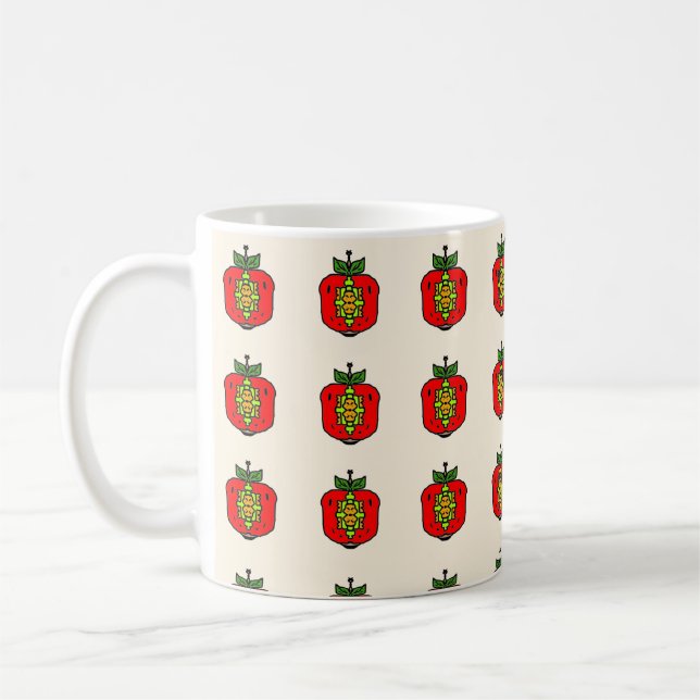 Floral Mandala Pattern Coffee Mug (Left)