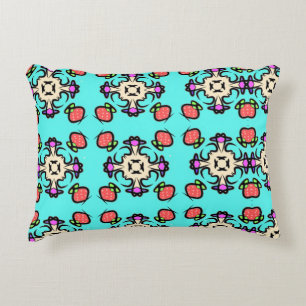 Floral Mandala Seamless Pattern Accent Pillow