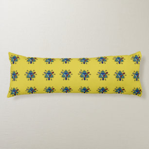 Floral Mandala Seamless Pattern Body Pillow