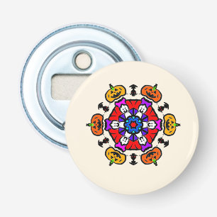 Floral Mandala Seamless Pattern Bottle Opener