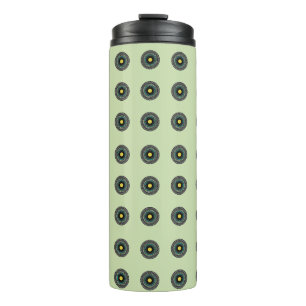 Floral Mandala Seamless Pattern Thermal Tumbler