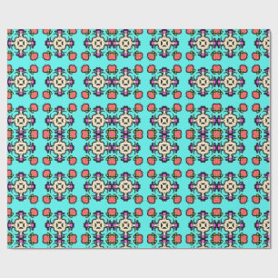 Floral Mandala Seamless Pattern Wrapping Paper