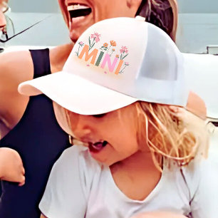 Floral  Matching Mommy daughter  Trucker Hat