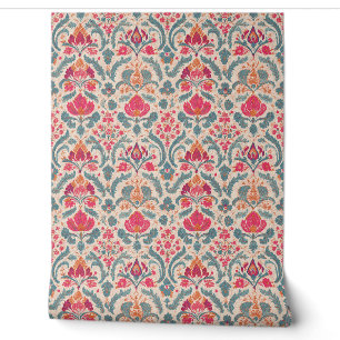 Floral Medallion Pattern Wallpaper