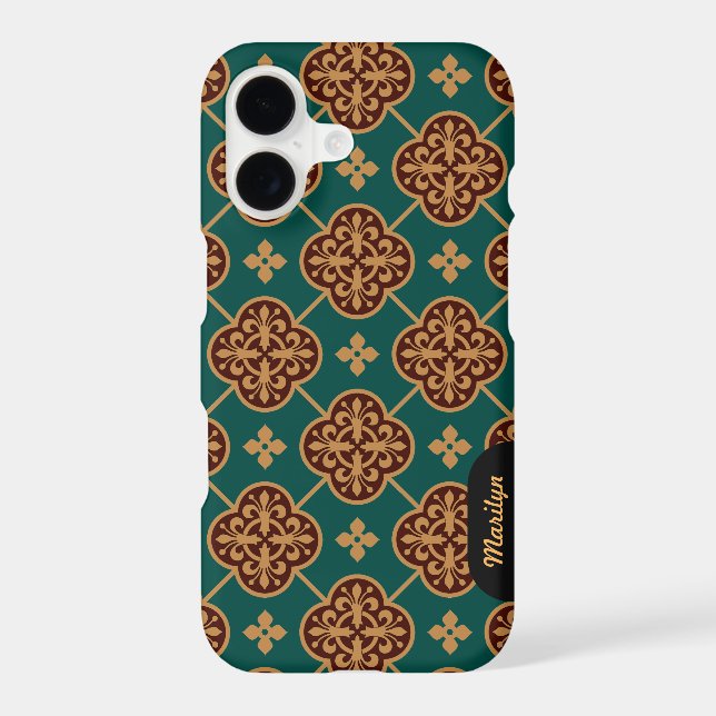 Floral medieval tile pattern CC0906 Augustus Pugin (Back)