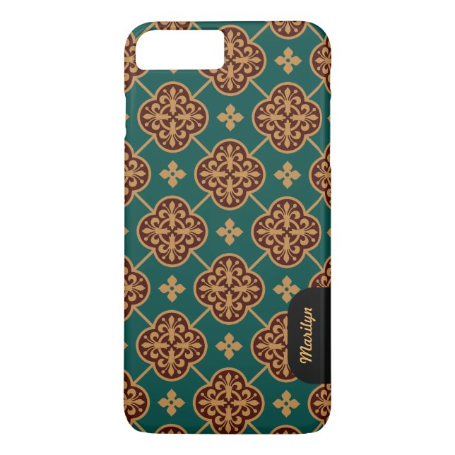 Floral medieval tile pattern CC0911 Augustus Pugin Case-Mate iPhone Case (Back)