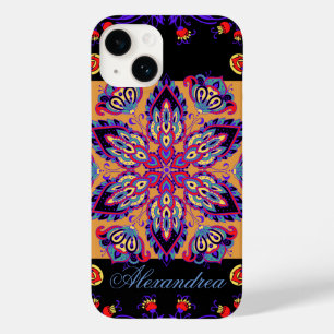 Floral Mehndi Art, Violet Nature Case-Mate iPhone 14 Case