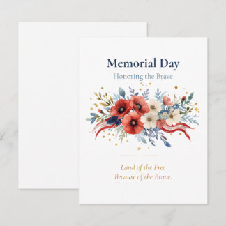 Floral Memorial Day Printable Poster