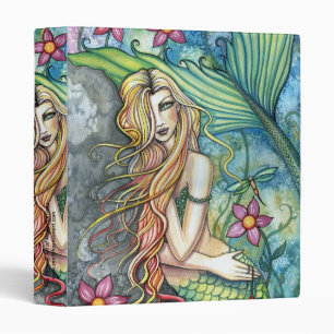 Floral Mermaid Binder by Molly Harrison