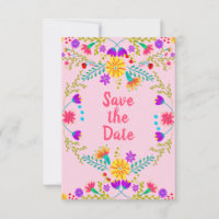 Floral Mexican Fiesta & Papel Picado - Pink