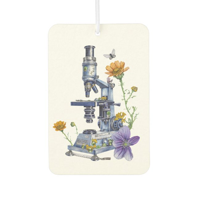 Floral Microscope Air Freshener (Front)